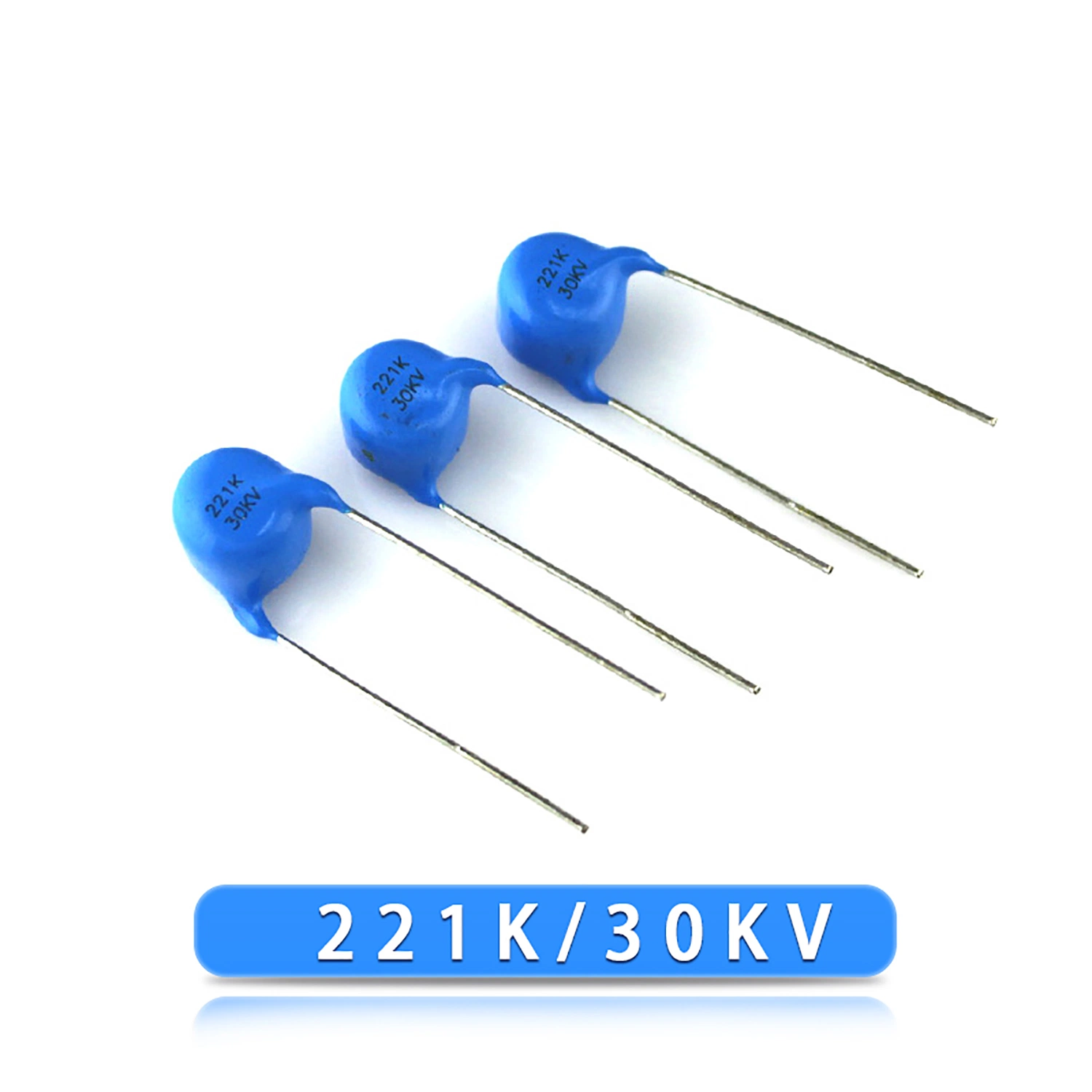 High Voltage Ceramic Capacitors DC High Frequency Capacitor 221K 1kv Ceramic Power Capacitor in Stock