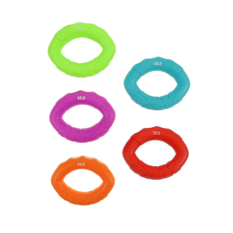 Hand Resistance Band Gripping Ring Wrist Stretcher Finger Forearm Trainer Pow Exercise Carpal Expander Silicone Finger Gripper