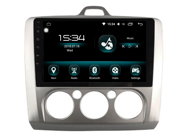 Witson Android 11 Car GPS Navegação para Ford 2005-2011FOCUS Manual - condição de ar Ecrã grande Flash de 64 GB de RAM