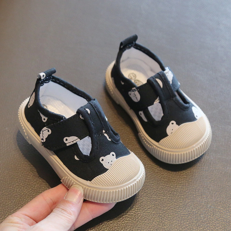 Jungen Mädchen Kleinkind Schuhe Baby Weiche Sohle Leinwandschuhe