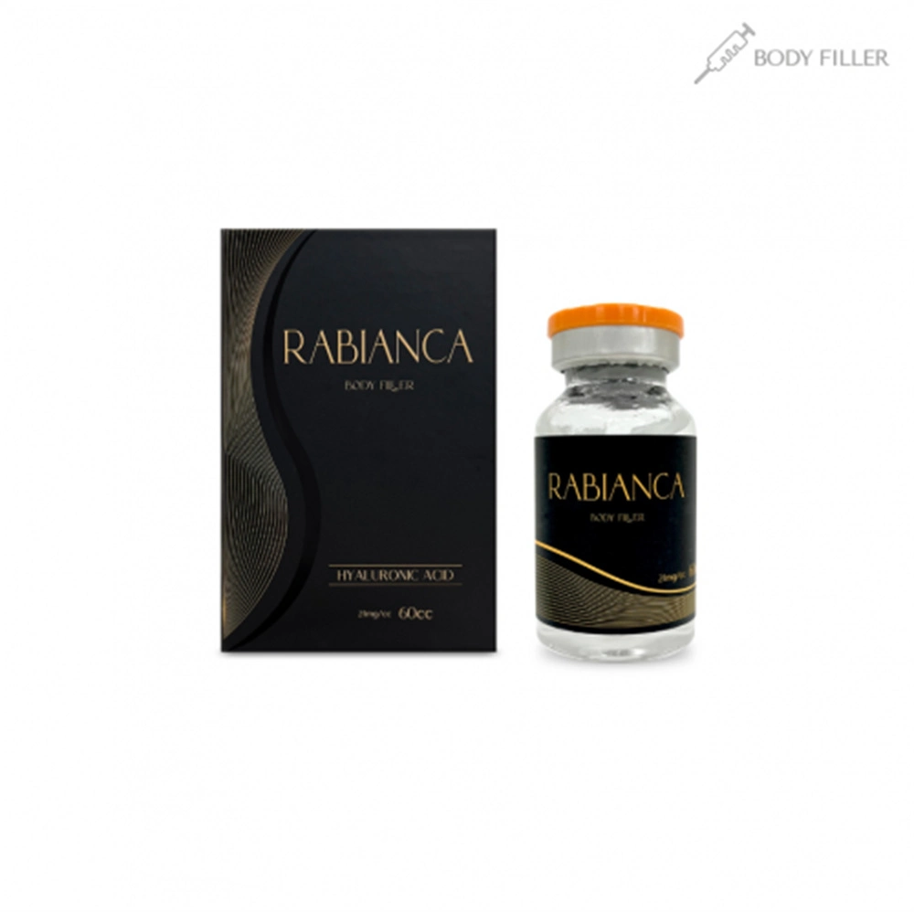 Rabaanca 60cc Fesse augmentation 60ml remplissage de corps soutireuse 60cc Mastic corps acide hyaluronique pour l'élargissement du sein Prix d'injection