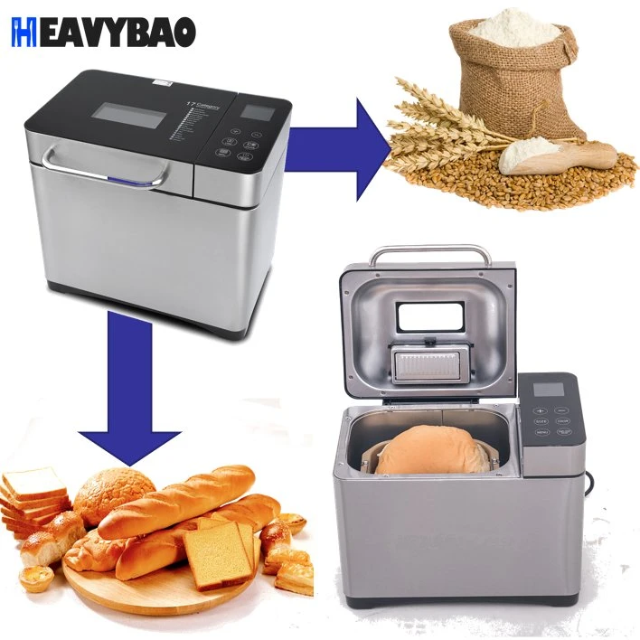 Heavybao Stainless Steel Large Capacity Multi-Function Fully Automatic Bread Making Machine for Household