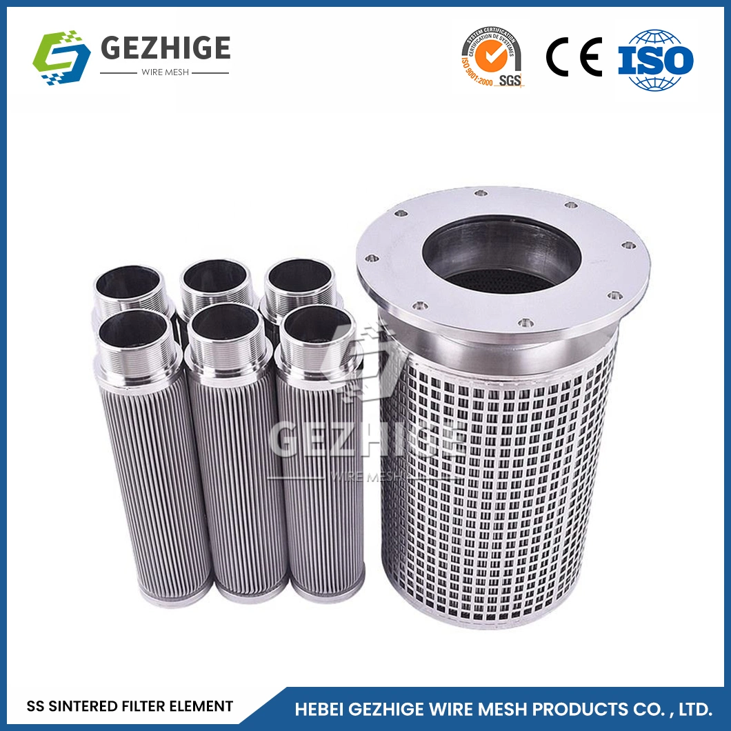 Gezhige Filtro sinterizado rectángulo de fabricación China Filtro de metal sinterizado 1um-100um la precisión de filtración Filtro sinterizado