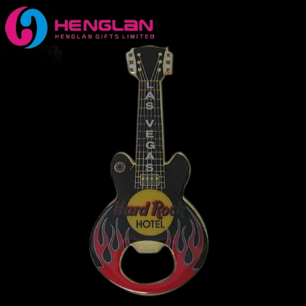Las Vegas Hard Rock Hotel - frasco de guitarra em liga esmaltada Opener presente de promoção