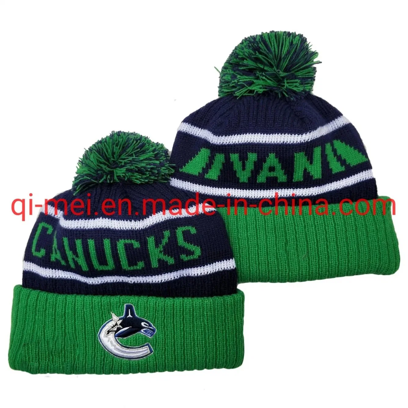 2022 Canucks Lightning Coyotes Bruins Penguins Red Wings POM Sport Knit Hats Beanies