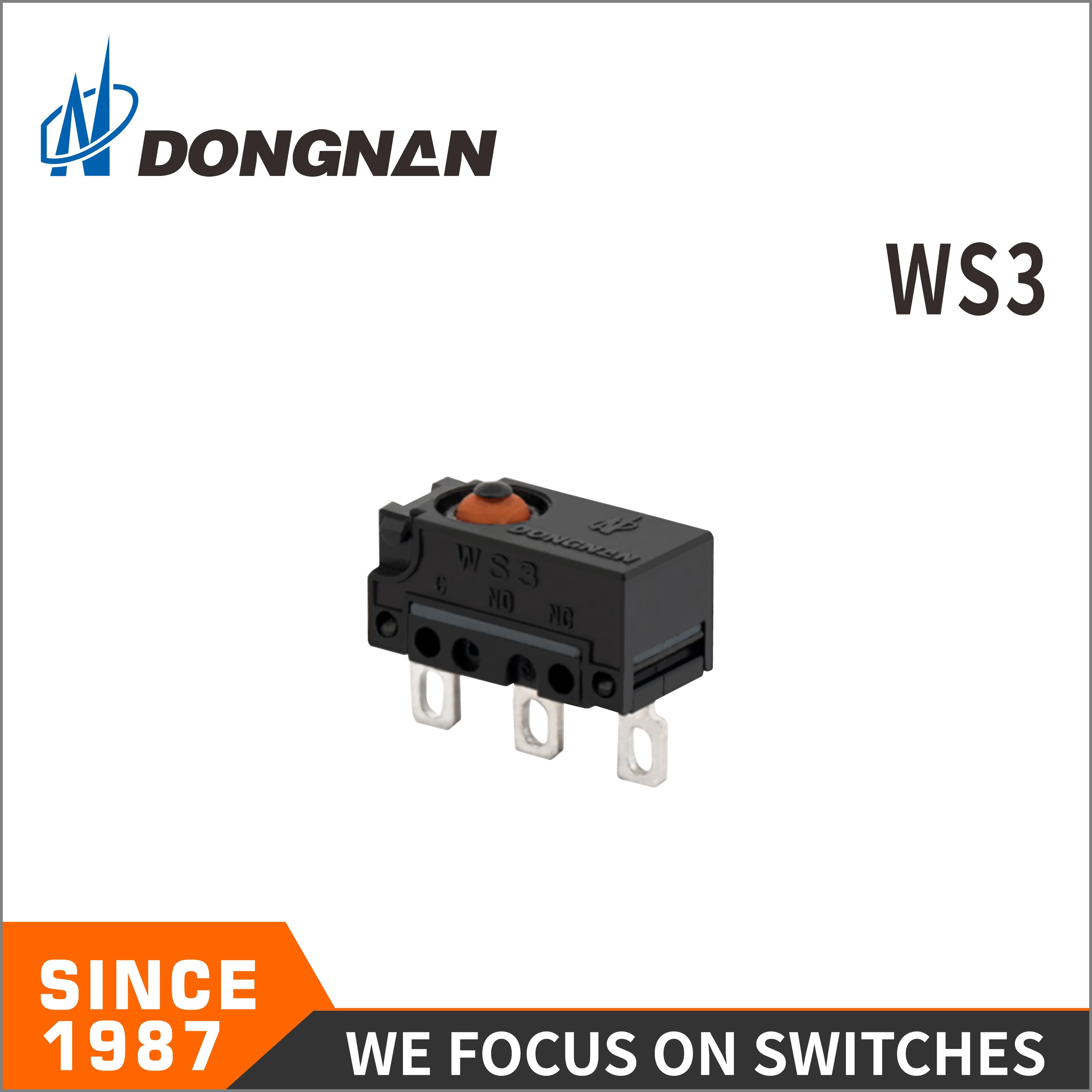 Dongnan Ws3 Automobile Waterproof Micro Switch Manufacturer