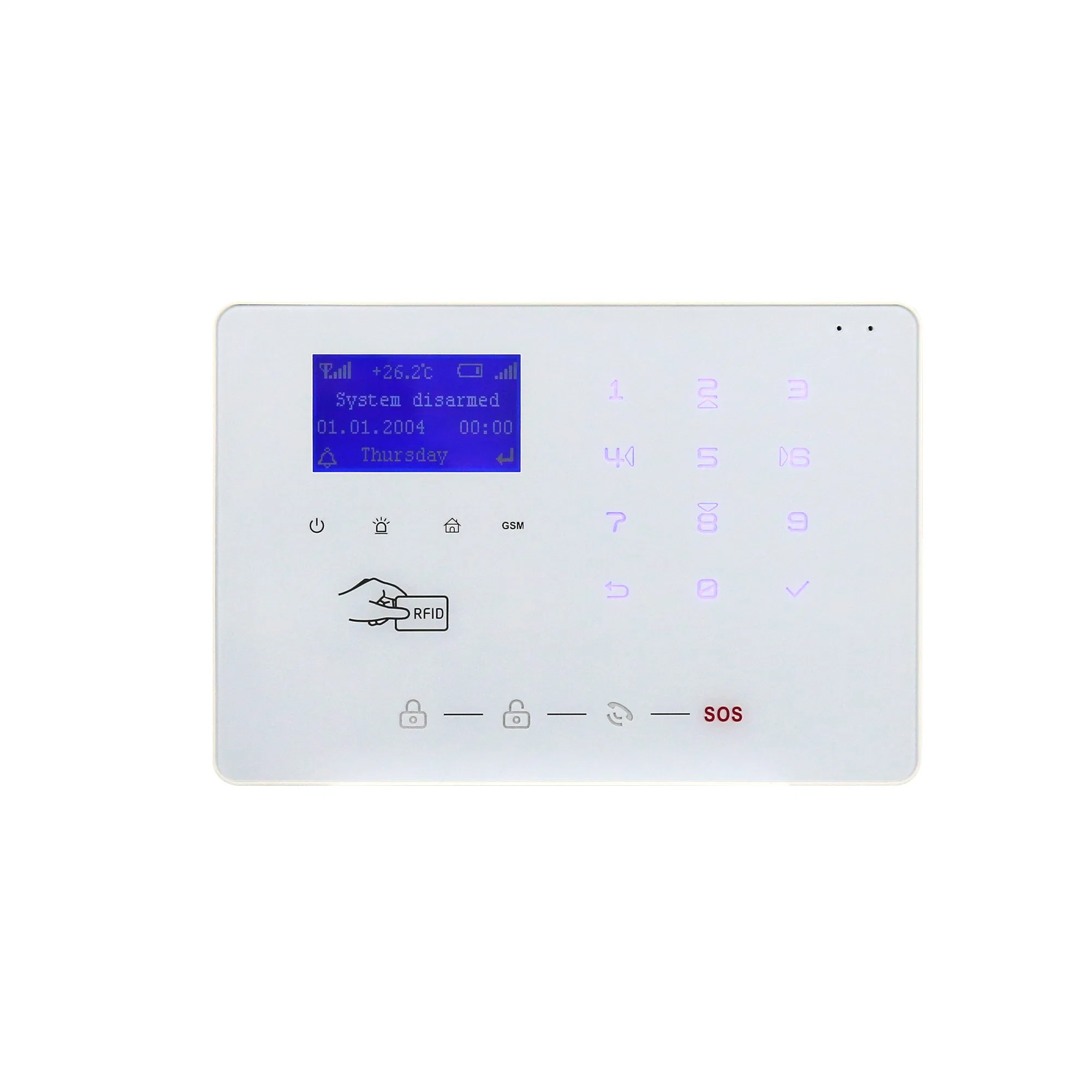 Tuya Smart WiFi GSM Security Alarm System funciona em casa Burglar Detector de movimentos Alarmas PARA casas