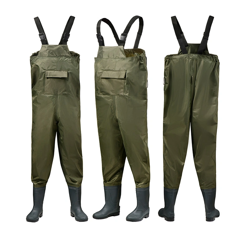 Factory Price Nylon Waterproof Fishing Chest Wader Pants