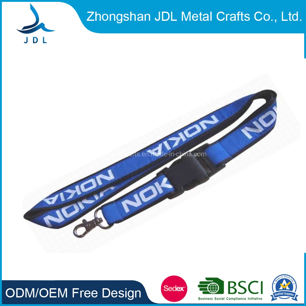 Polyester Sublimation Lanyard with Metal Clasp Jean Making Supplies Malaysia Custom Printed Lanyard (001)