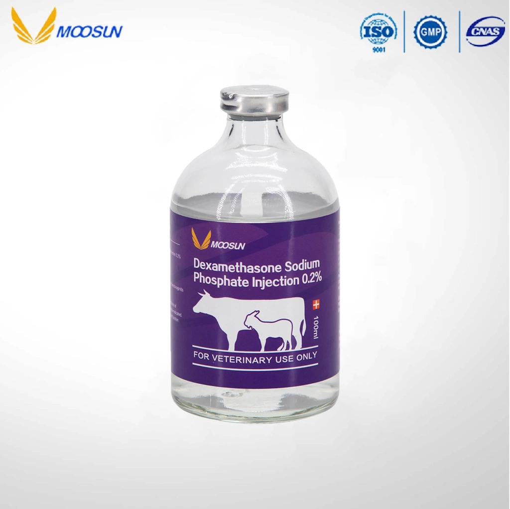 La medicina veterinaria del 0,2% el DXM fosfato de sodio inyectable (Los animales usan) ISO GMP