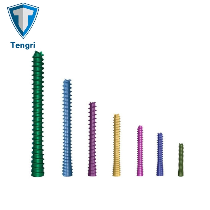 Ортопедические винты с металлической оцинковкой без головки винты с цилиндрической канюлей имплантируются из титана Винт