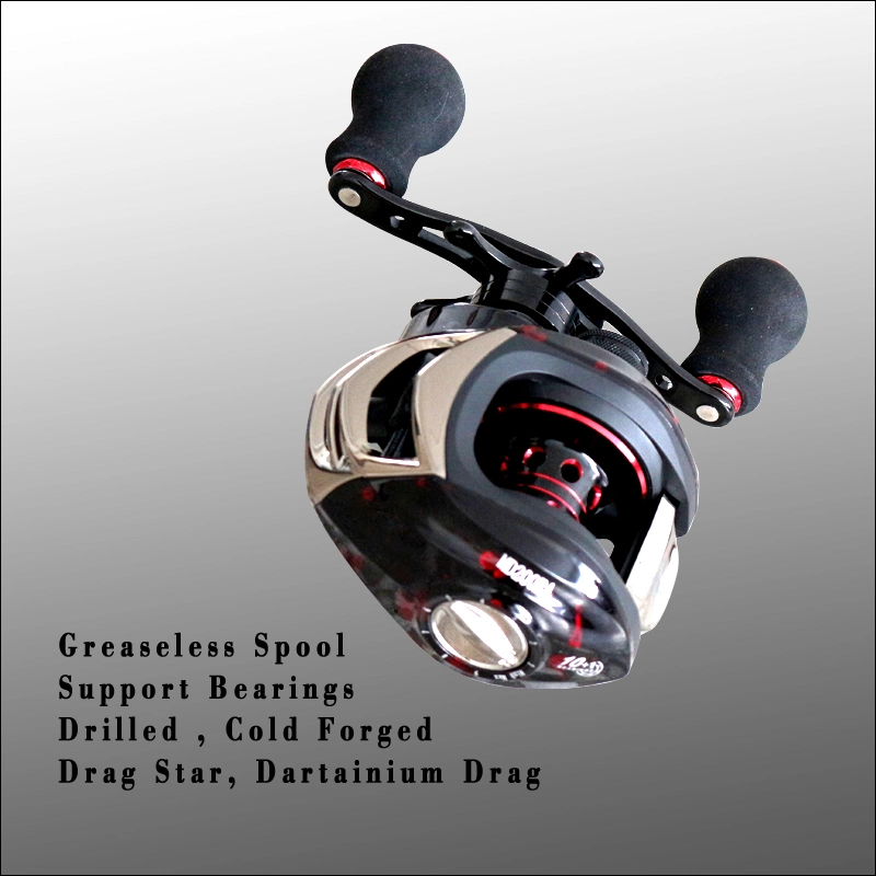 Chinese Fishing Reel High Gear Ratio 6.3: 1 Baitcasting Reel