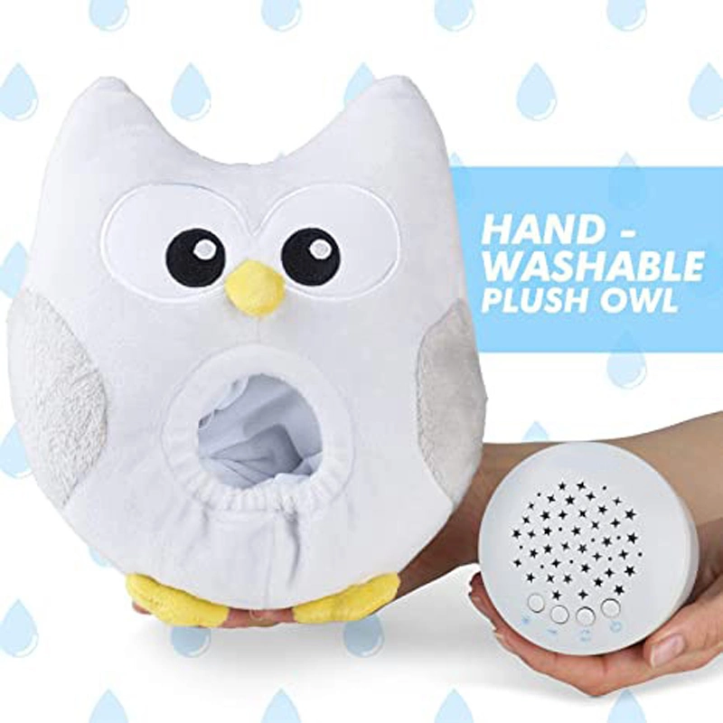 QS Discount Enfants Ventes Chaudes Bébé Dormir Apaiser Apaisant Peluche Hibou Animal Projecteur Nouveau-nés Musique Berceuse Lumière Calme Bruit Blanc Jouets pour Bébés