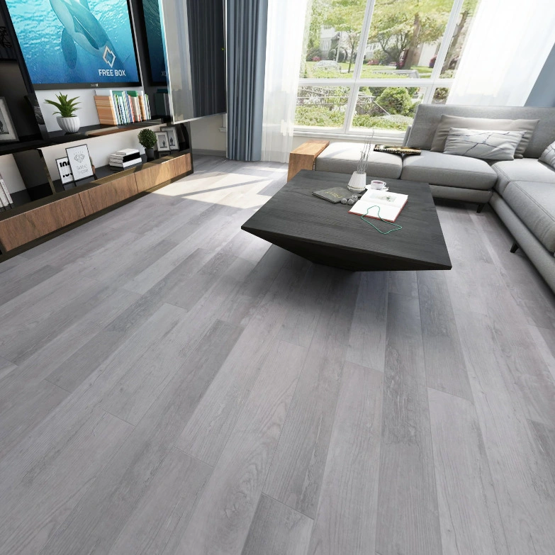 Madera rígido de plástico impermeable Non-Slip Lvt Spc haga clic en Mosaico de Piso Vinilico pisos de vinilo haga clic en