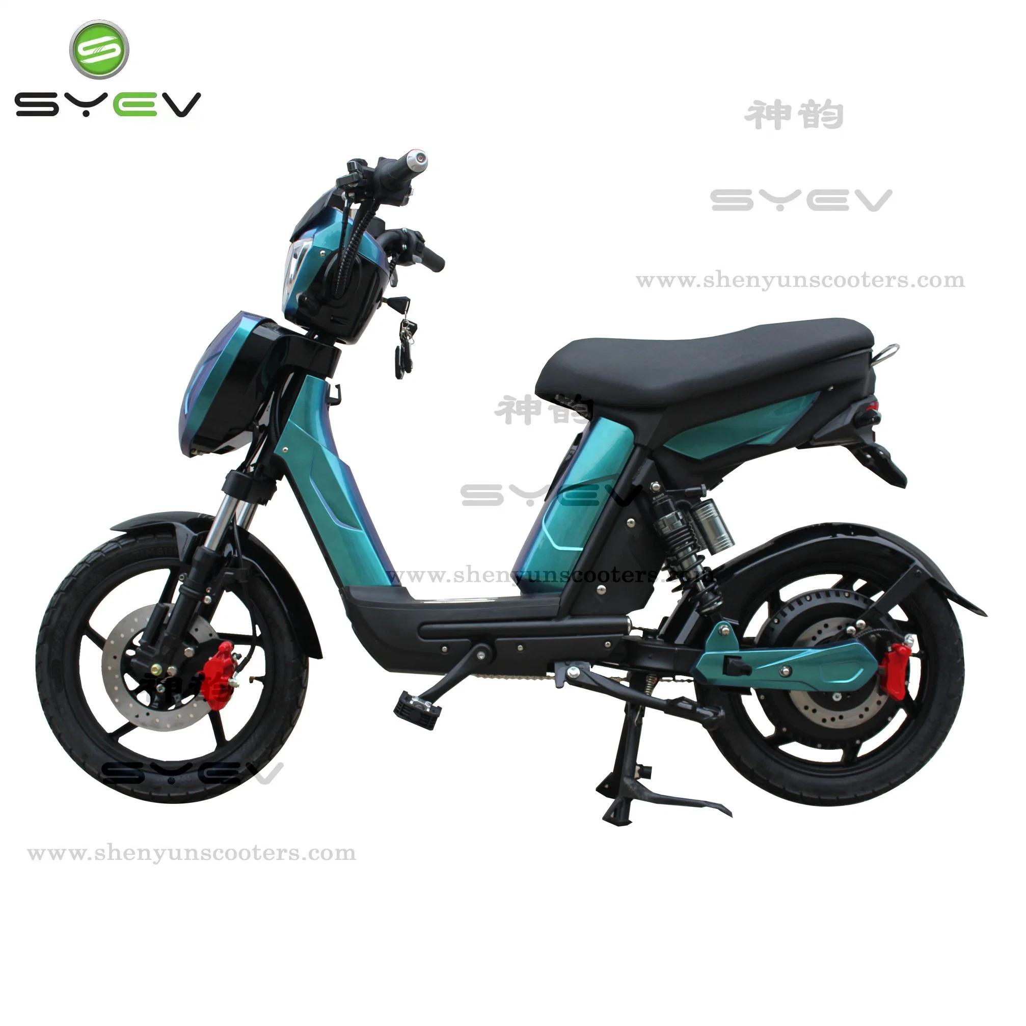 En el Reino Unido EE.UU. de la UE Shenyun personalizada 48V 2 EV de dos ruedas Mini Moto motocicleta Motor de la movilidad de dos asientos E moto Scooter eléctrico rápido el deporte con Display LCD digital