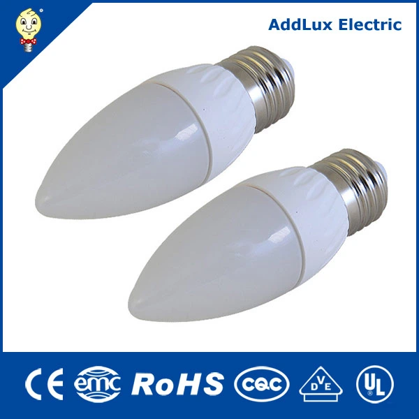 Best Distributor Factory Exports Ce UL Saso E14 E27 Energy Saving 3W Bulb Light Lamp LED Candle Made in China for Home Indoor Lighting