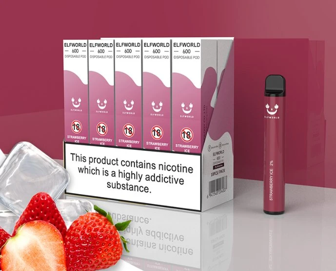 Wholesale/Supplier Vape Elfworld 600 Cigarette 800 Puff Plus Custom Vaporizer Pen 550 mAh 3 Ml E Liquid Puff Sigaretta 5% 2% Nicotine Mini Cigarette Nicotine Free E Cig