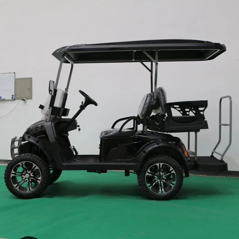 The 4-Seater Electric Golf Cart Windshield Can Be Folded