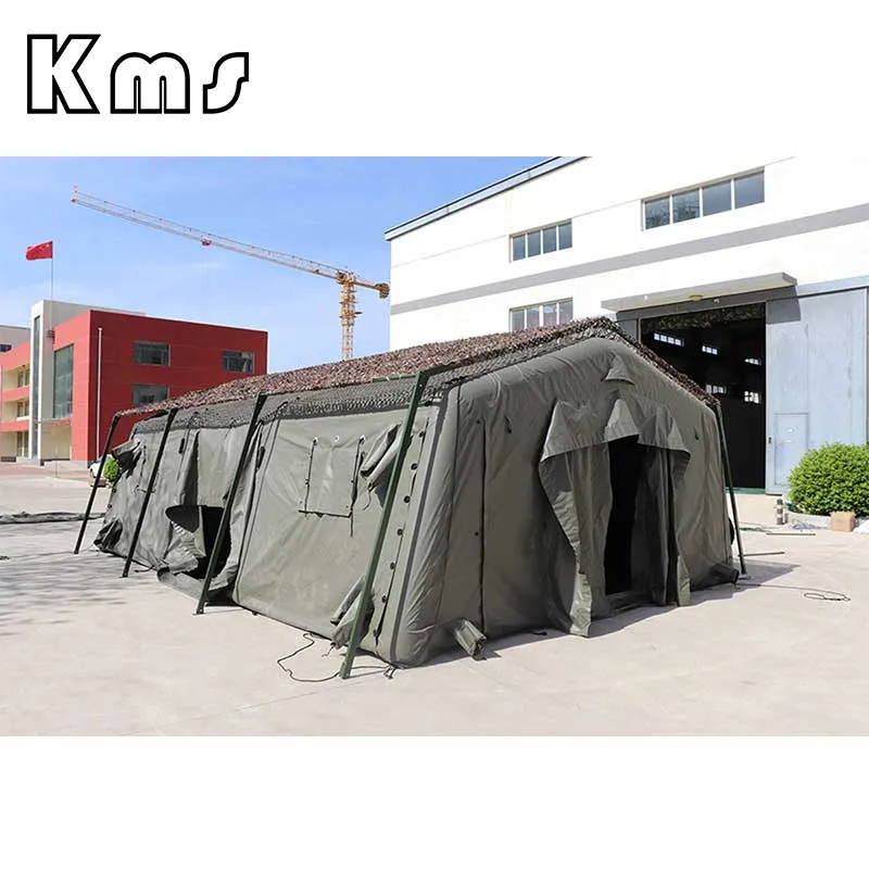 Doble Caja fuerte tela de lienzo estilo militar invierno Tent grande Campamento militar tienda