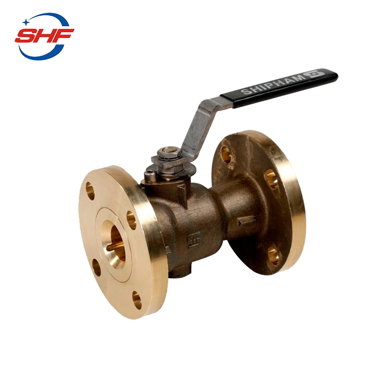 Venda a quente API ASME 608 Design 2PC B62 C83600 Flange Bronze 150lb 300 lb plena bola flutuante Preço da Válvula