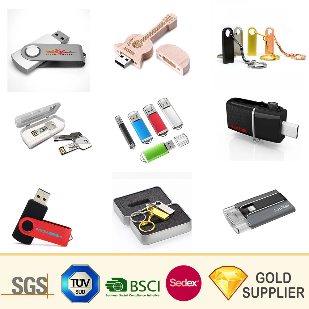 High Speed Rechteck Form Wasserdicht Swivel OTG Pendrive Mini Secret Stick 4-128GB Ewige Lagerung Holz Kunststoff Metall Legierung Flash-Laufwerk USB-Speichermedium 3,0