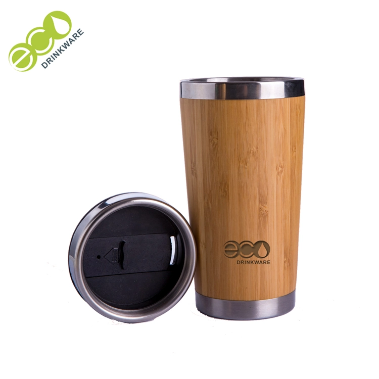 GB8020 450ml 15oz Customized Bamboo Cup Coffee Mugs Travel Mug