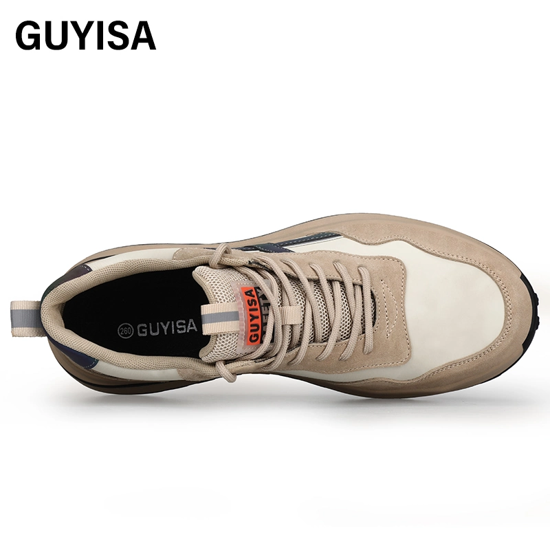 Guyisa Nouvelle mode décontracté léger anti-écrasement anti-perçage Chaussures de travail sécurité Chaussures