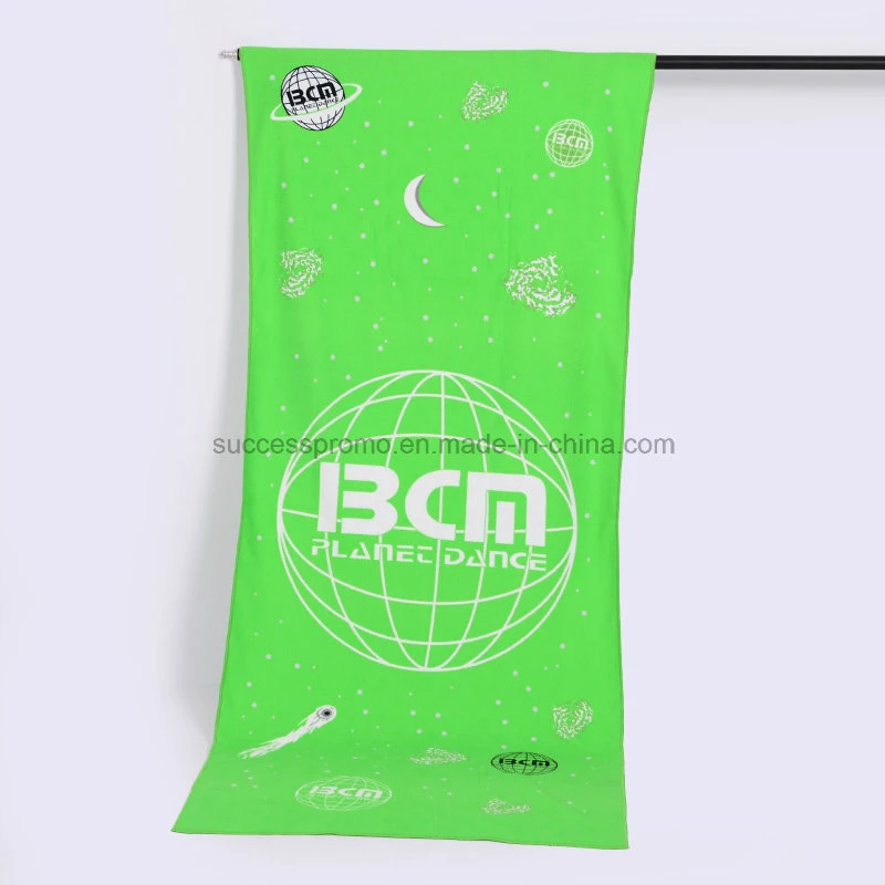 100% Microfiber/Cotton Custom Print Funky Beach Towel for Promotion Gift