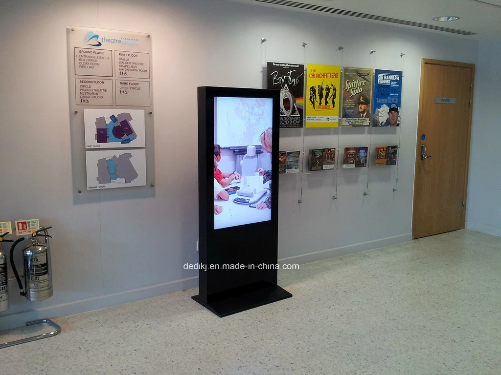 Dedi 46inch Indoor Boden stehend LCD-Werbung Player für Ausstellung Digitales Poster