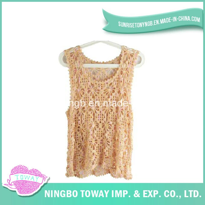 Hand Crochet High Quality Sweaters Lady Knitting Vest-04