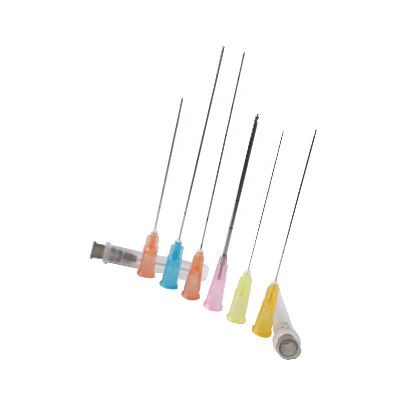 Pointe émoussée canule Micro aiguille d'injection 18g 21g 22g 23G 25g 27g 30g extrémités lisses seringue Endo cranté