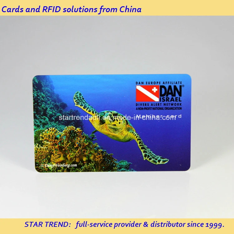 Los colores completos PVC tarjeta de banda magnética para los miembros de la tarjeta de acceso