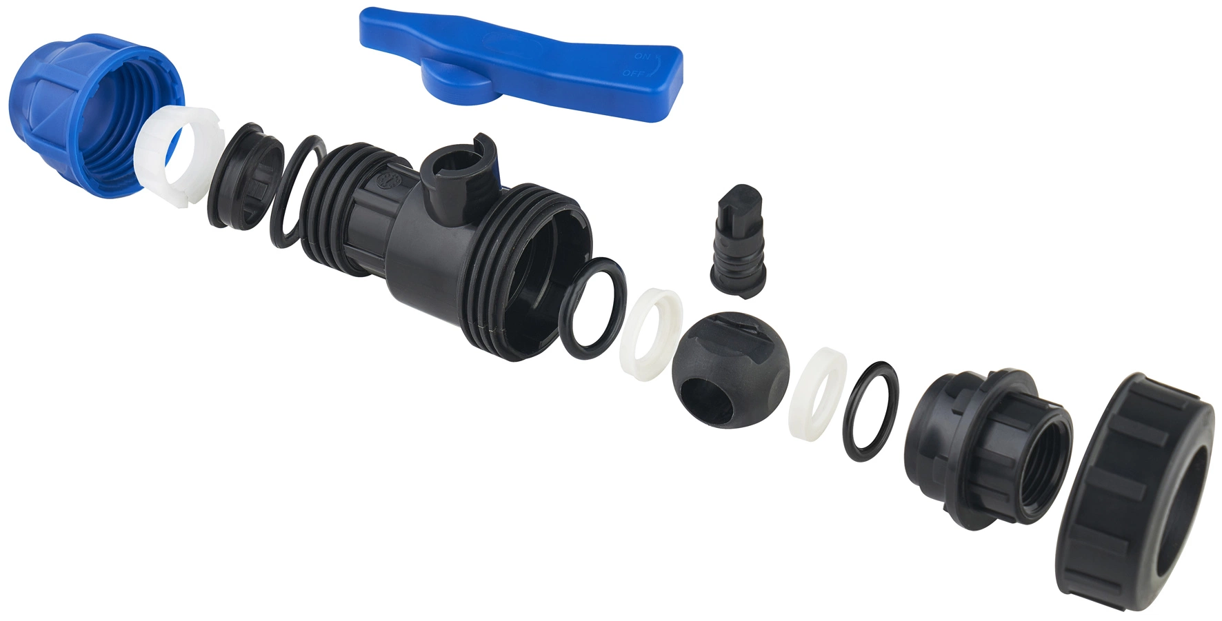 Brand Minde Excellent Supplier PP Plastic Ball Valve for Irrigation