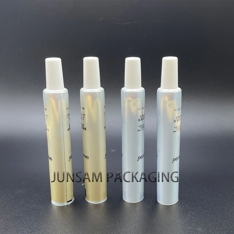 Cosmetic White Cap Long Nozzle Abl Laminated Tube for SPF50+ Sun Cream