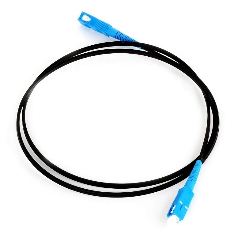 1, 2 Cores Flat Pigtail FTTH Fiber Optic Core Drop Cable Patch Cord with Sc APC/ FC APC and LC APC/ LC Upc Connector