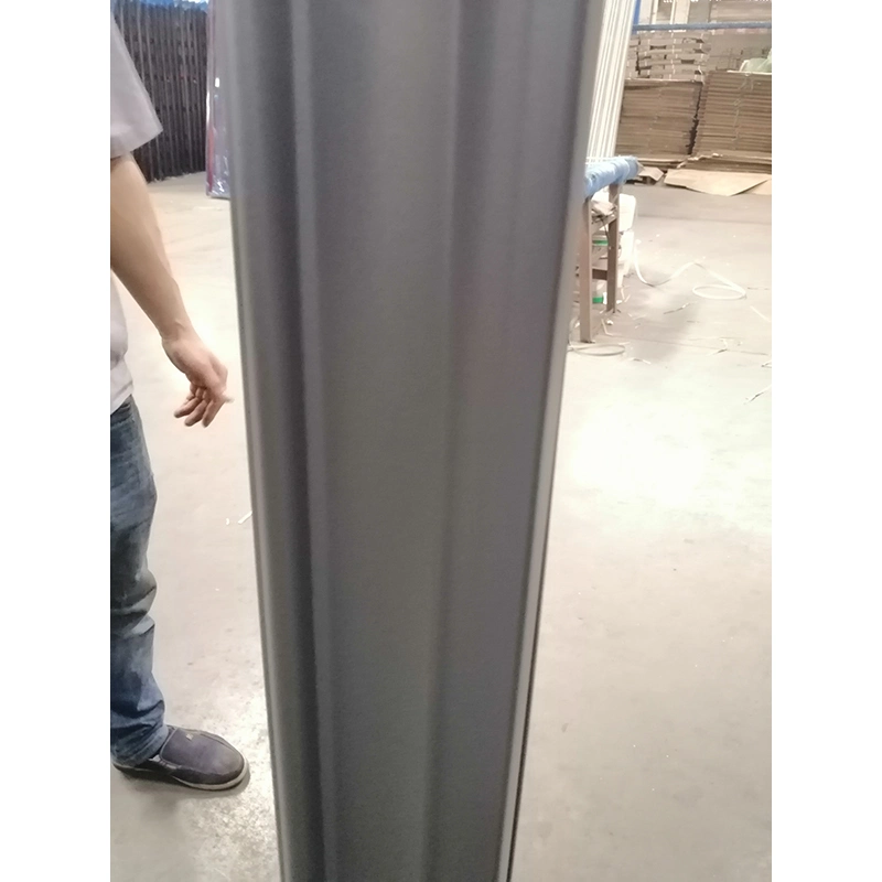 UV-Proof Grey Exterior Security Steel Doors Metal Door