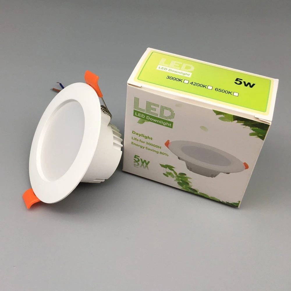 Cheap Proce Recessed Ceiling 120 Degree Light Beam Economy Hotsale PBT Housing LED Downlight with 2 Years Warranty