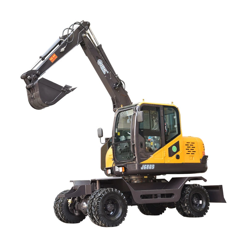 CE Approved 6ton 9ton Mini Excavators Digger Earth Moving Machine Hydraulic Wheel Excavator