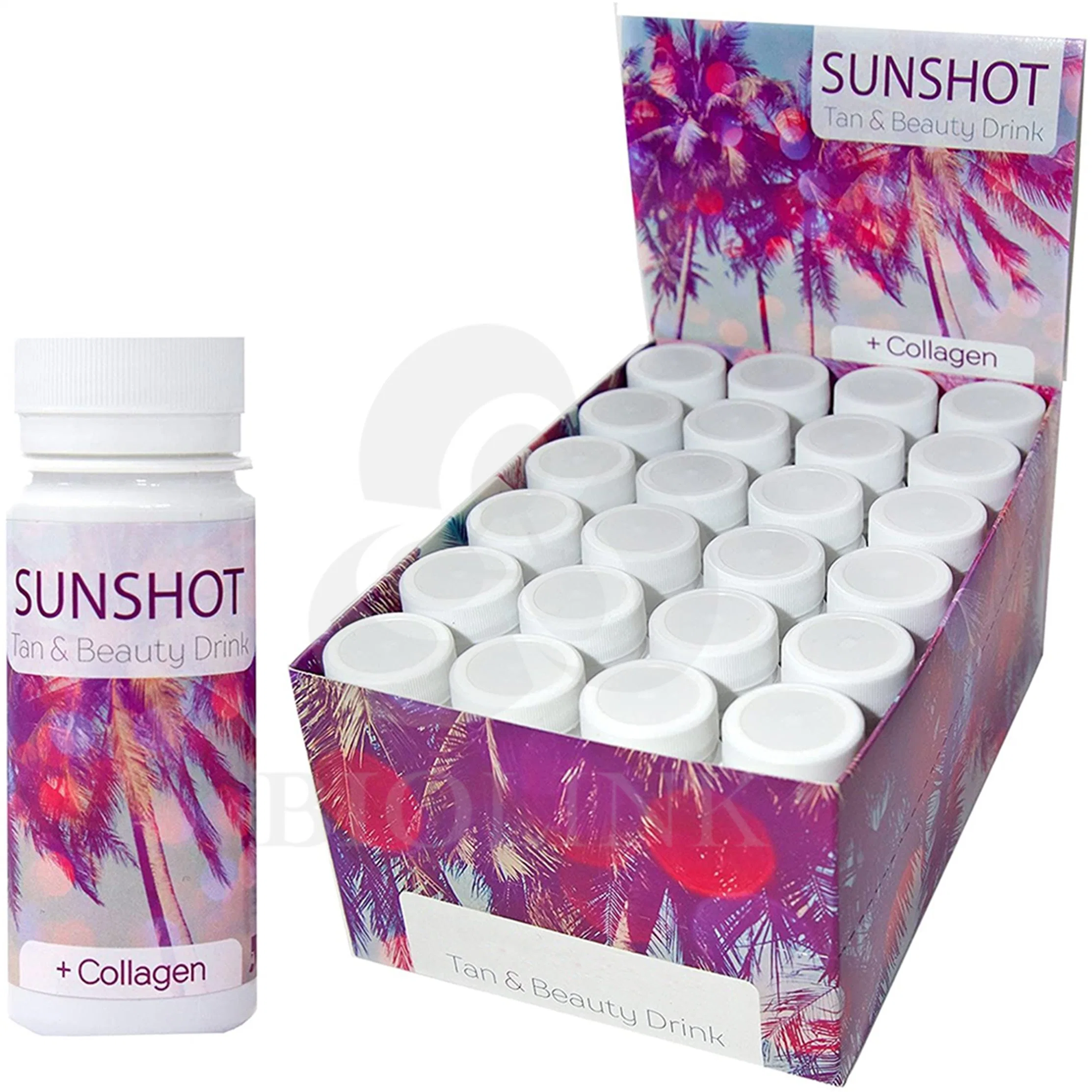 Pineapple and Coconut Flavor Tanshot Xtra Coenzyme Q10 Tanning & Beauty Drink 60ml UK Stock