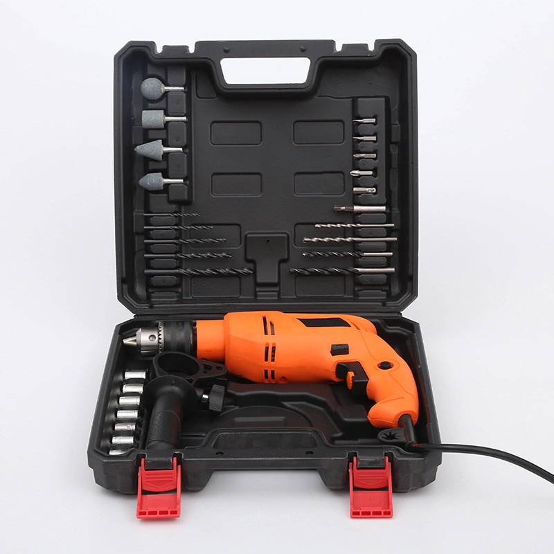 Drill Impact Screwdriver Cordless Electric Drill Professional Power Tool Set Drill Bit Chrome Plate Electric Grinding Head Connection Rod Tool Set 28PC