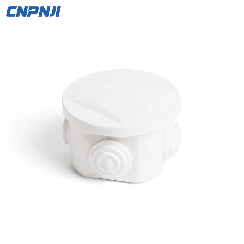 Cnpnji 150*110*70mm Waterproof Electrical Wire Light Gray Reserved Hole Plastic Junction Box