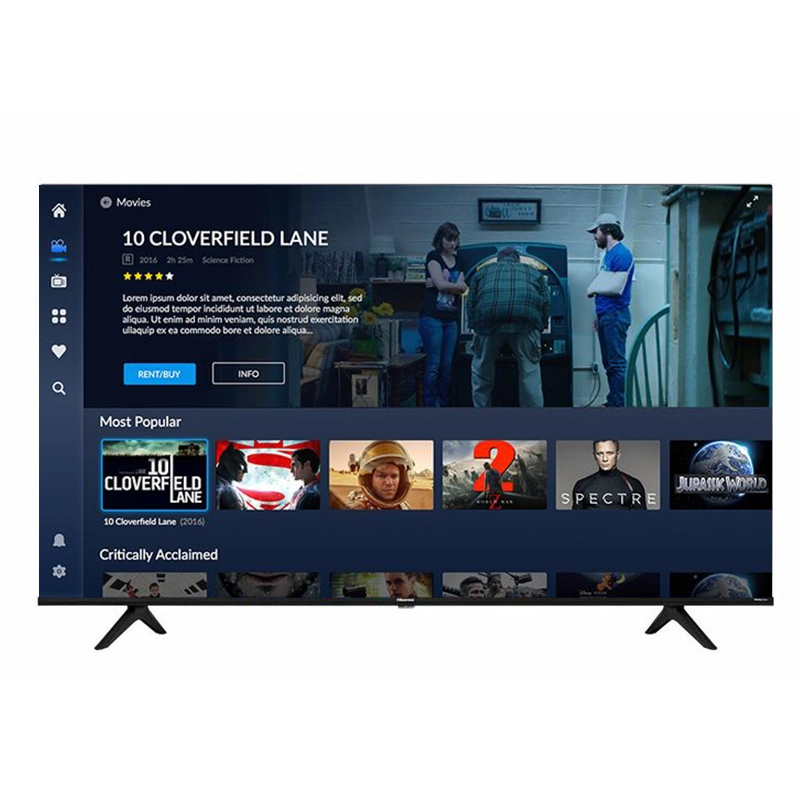 Производитель Настройка 65-дюймового 4K LED TV smart TV