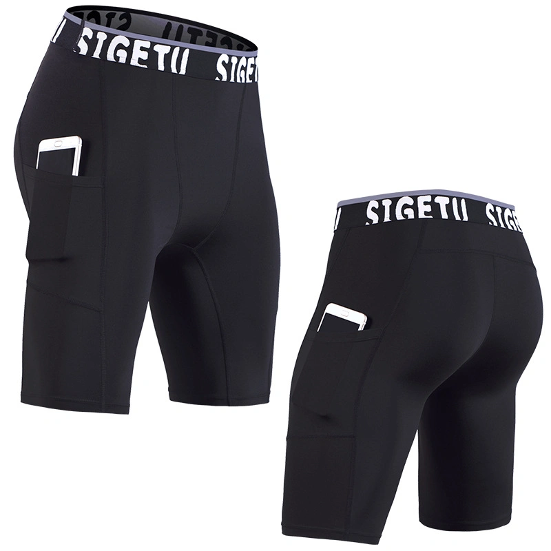 Athletic Leggings de secado rápido de primavera alta Sweat Running Yoga Fitness Sports Pantalones cortos