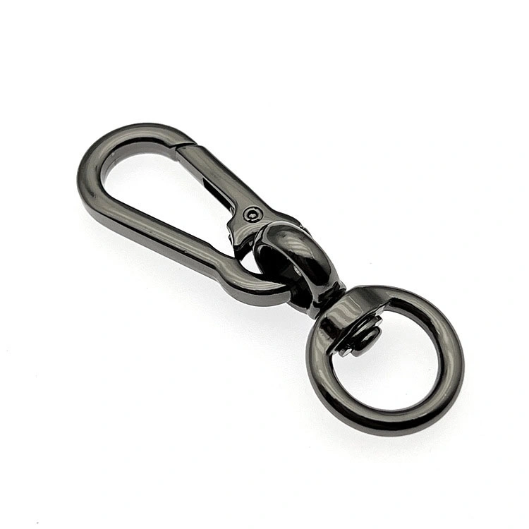 Wholesale/Supplier Personalized Metal Car Keyring Zinc Alloy Luggage Hardware Strap Self-Locking Hook with O Ring