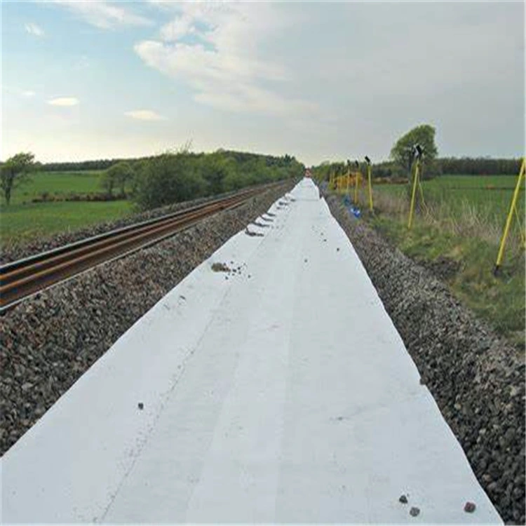 Blanco y Negro Amarillo Verde tejido Geotextile aislamiento Filtración de refuerzo para la construcción de carreteras