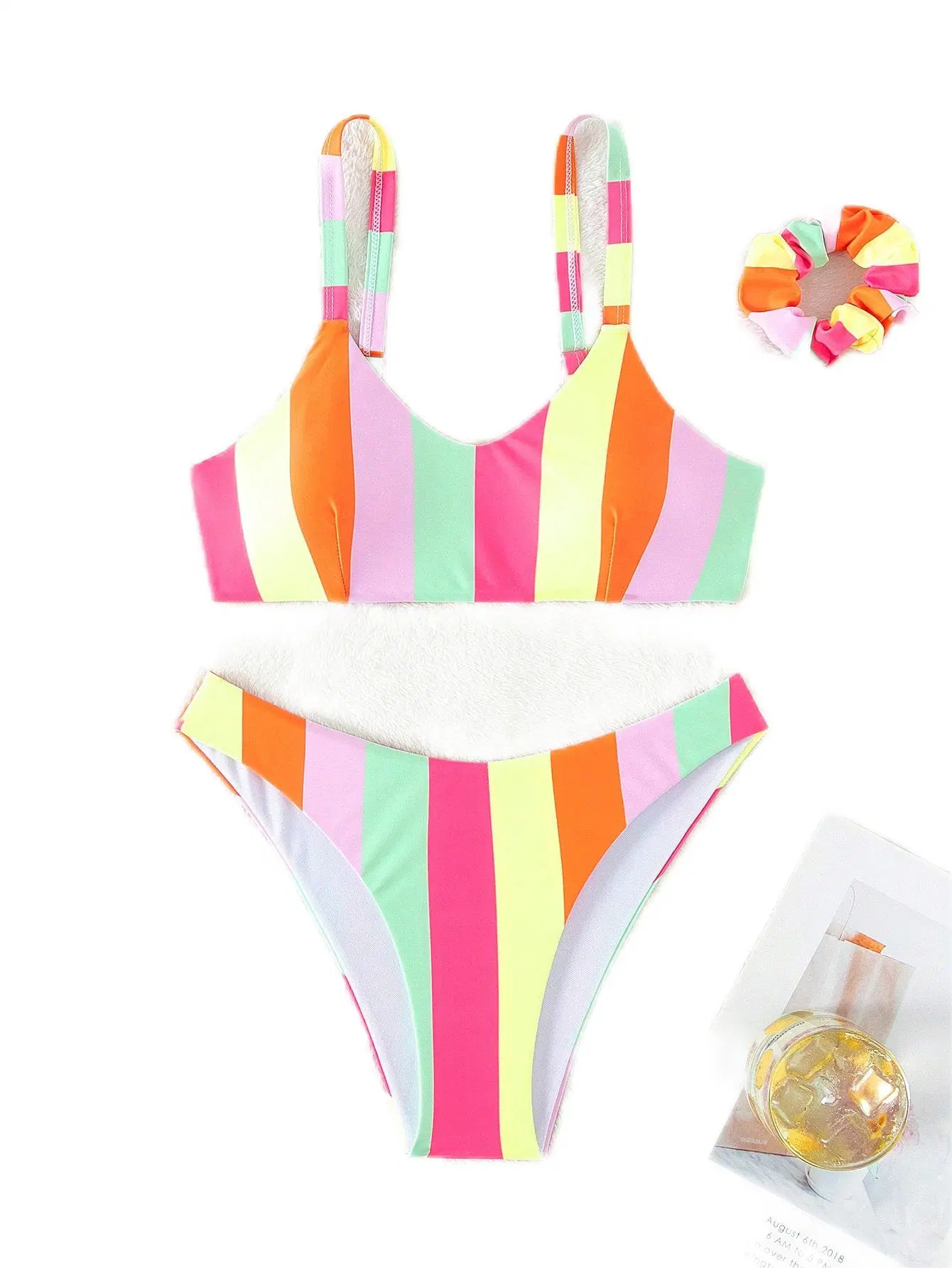 Beachwear Bikini Sets for Women Sexy Colorful Suits 2 Piece