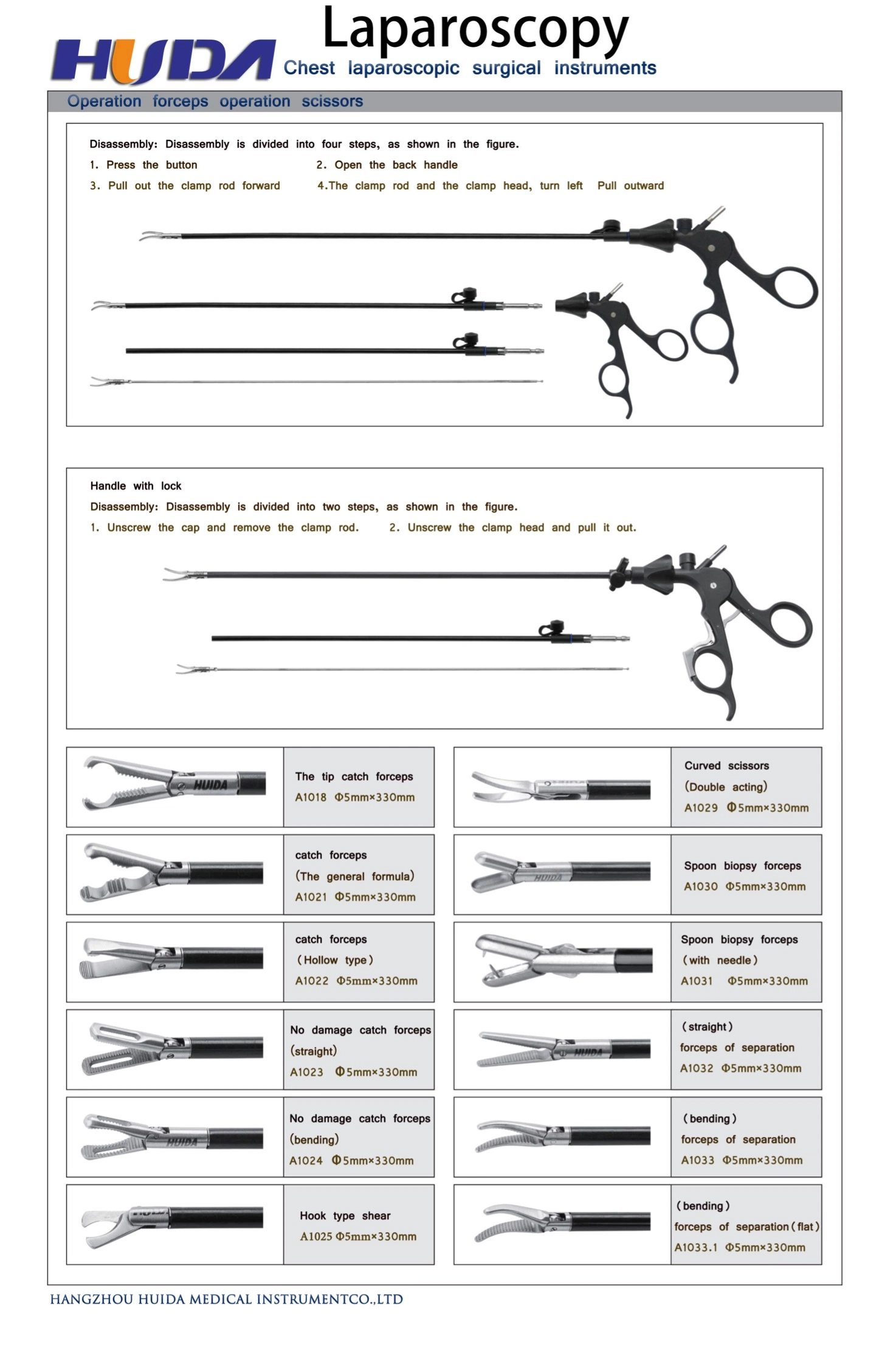 Laparoscopy Endoscopy Surgical Instruments Electric Coagulator Electrode Forceps Double-Action Laparoscope China