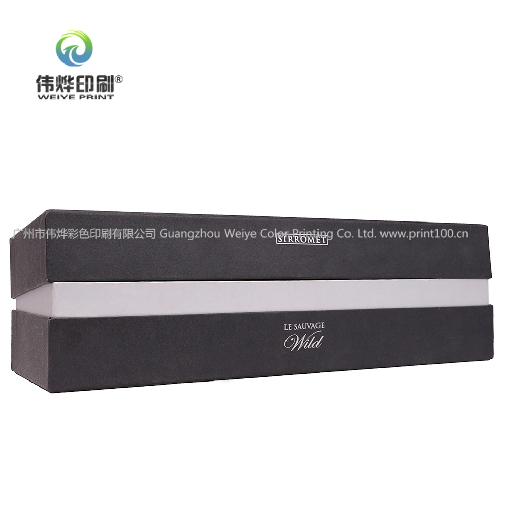 Custom Printing Black Gift Promotion Paper Folding Packaging Wine Box