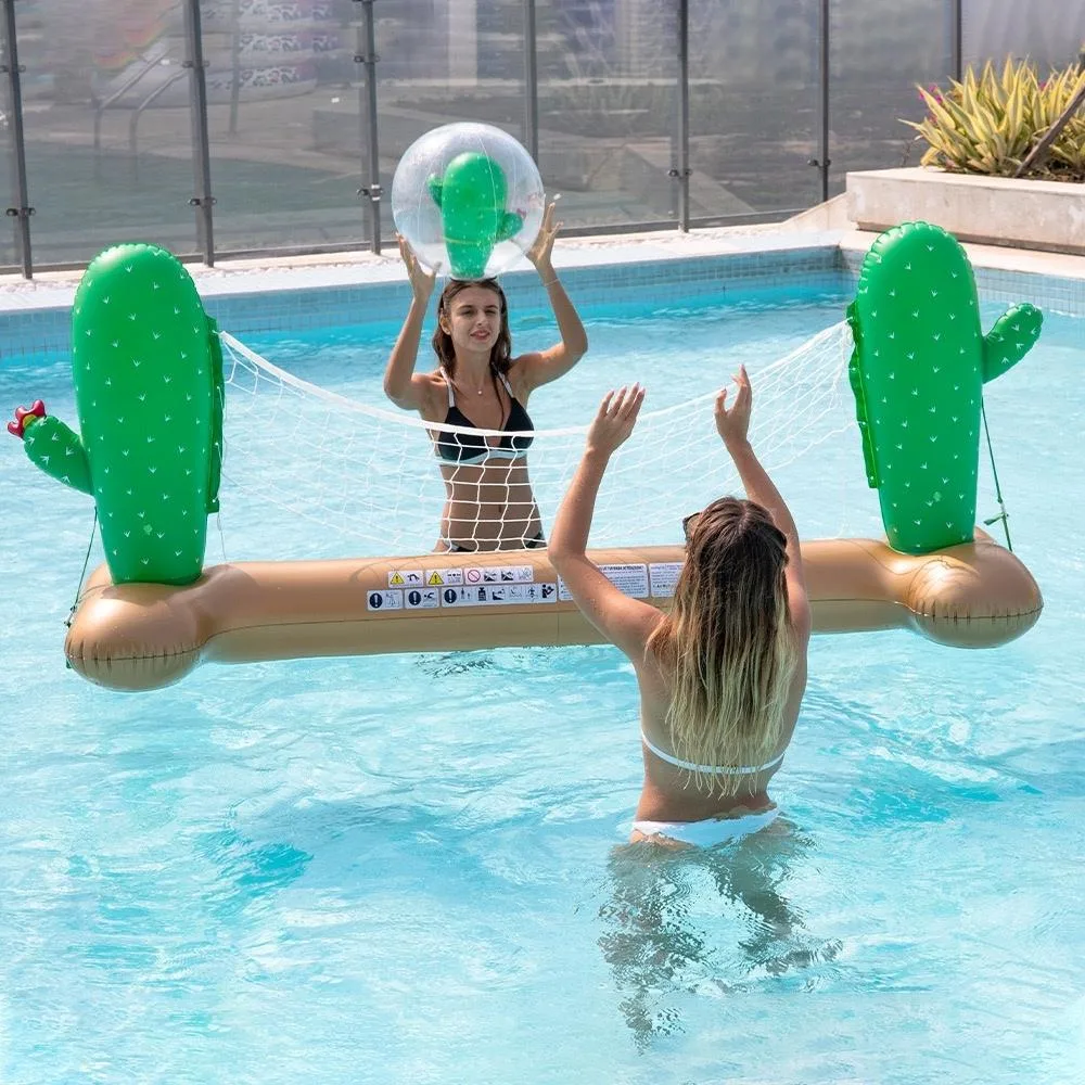 Inflatable Cactus Volleyball Frame Giant Pool Party Fun Summer Pool Floats Boat Raft Sports Park Adult Kids Accessories Bl22053