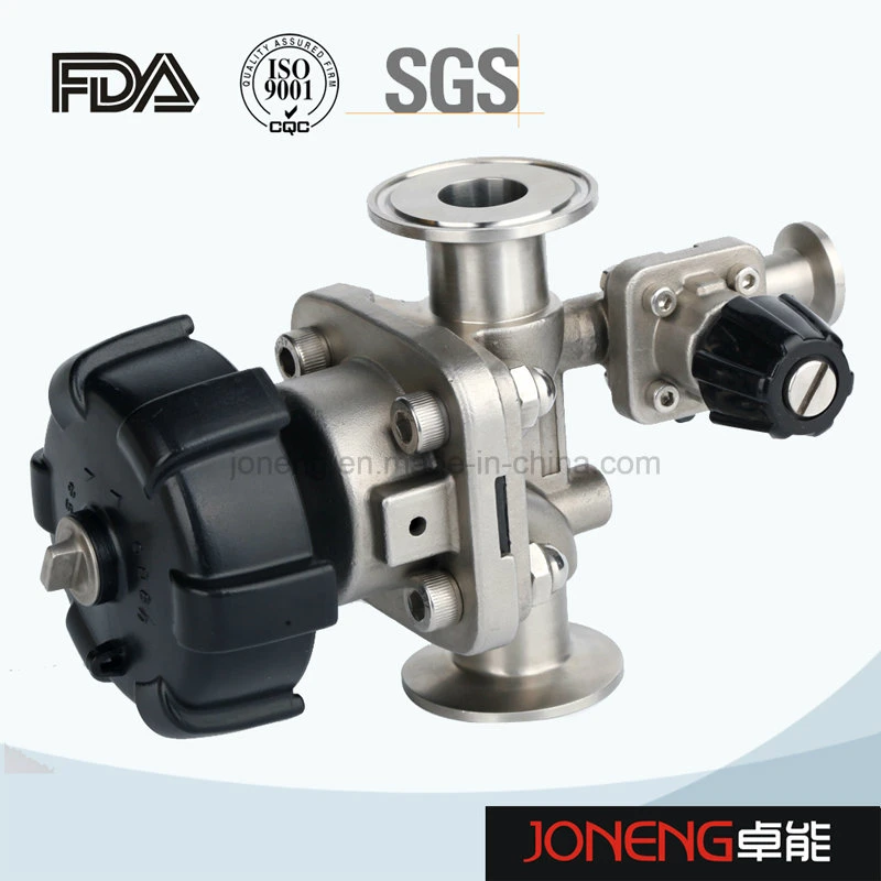 Stainless Steel Sanitary Manual Type Diaphragm Valve with Drain (JN-DV1002)